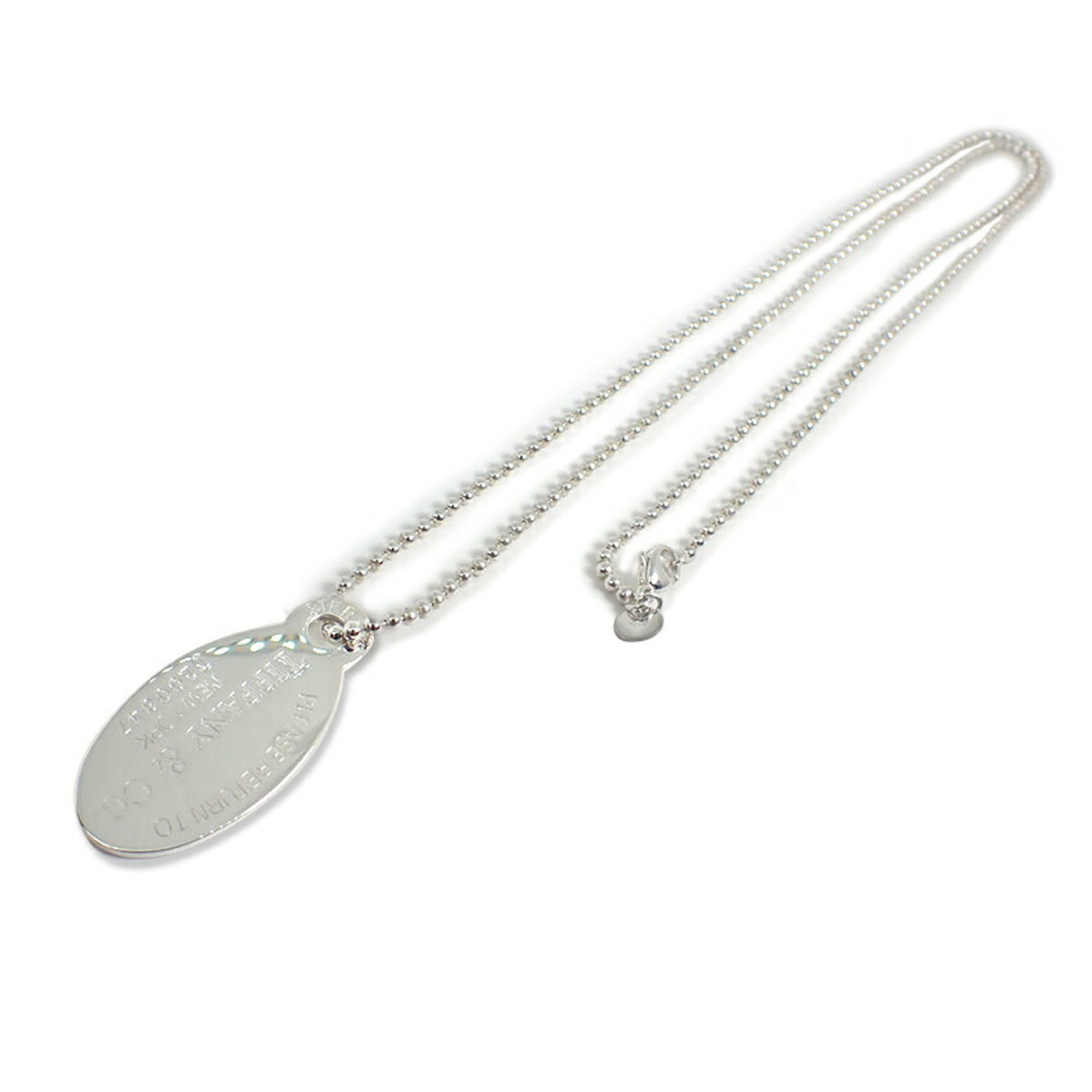 Tiffany & Co. 925 Return To Tiffany Oval Tag Long Pendant